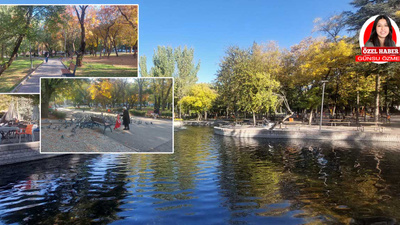 Ankara'nın renkli durağı Kurtuluş Parkı, sonbaharın büyüsünü yaşıyor!