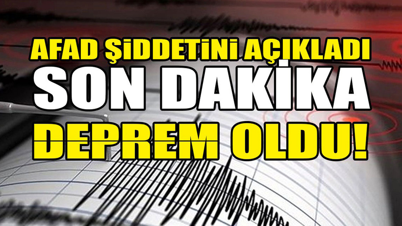 Erzurum'da deprem oldu!
