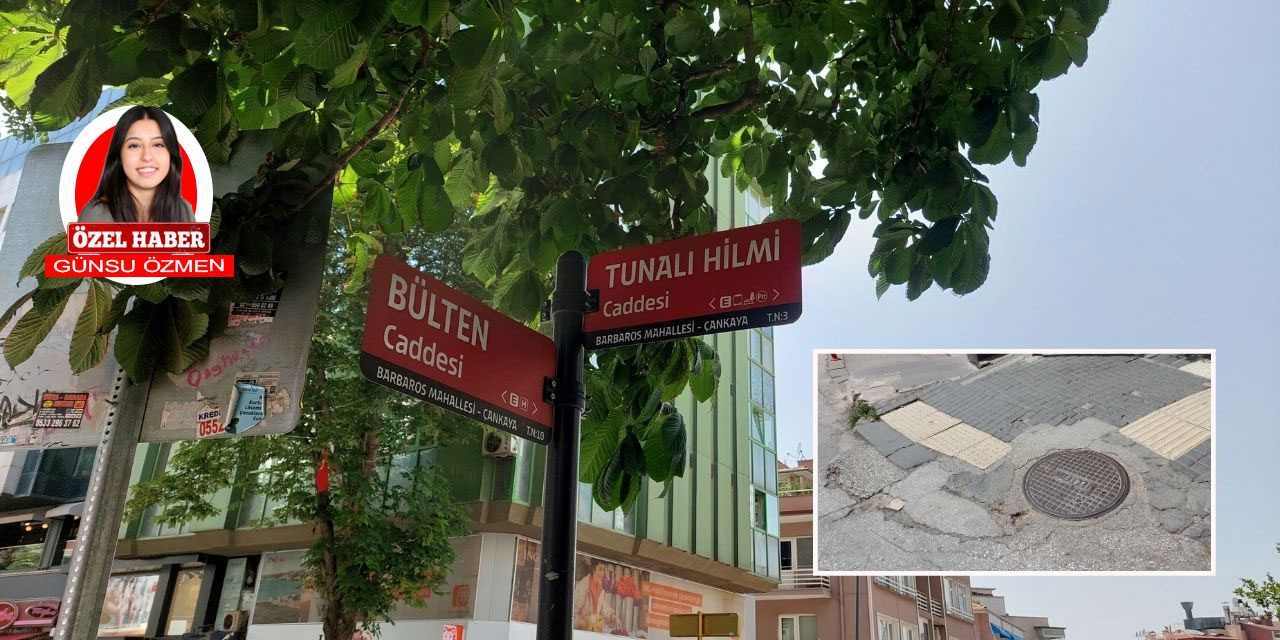 Tunalı Hilmi Caddesi'nde kaldırım ve mazgallar sınıfta kaldı