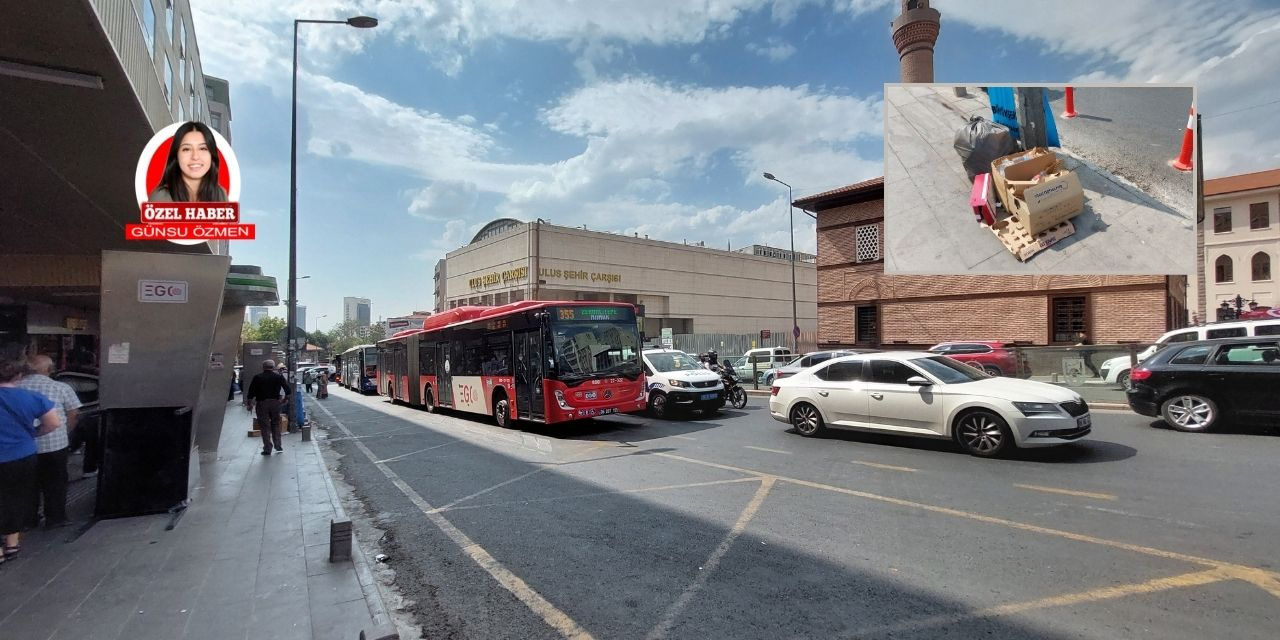 Ankara'nın Anafartalar Caddesi'nde çöp sorunu büyüyor