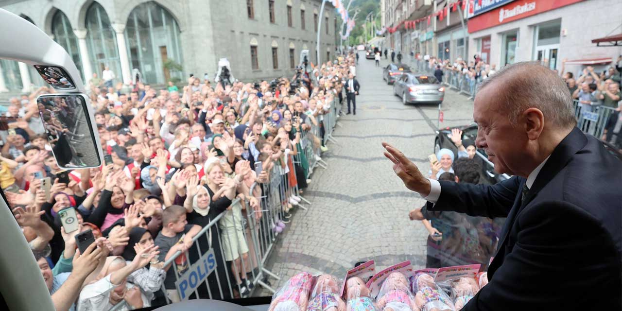 Cumhurbaşkanı Erdoğan, Rize'de Hemşerilerine hitap etti: Miting öncesi cami müjdesi