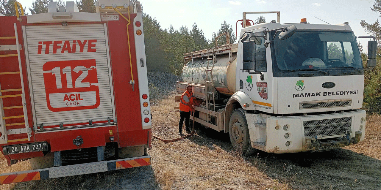 Mamak Belediyesi Bolu'daki yangın söndürme çalışmalarına destek verdi