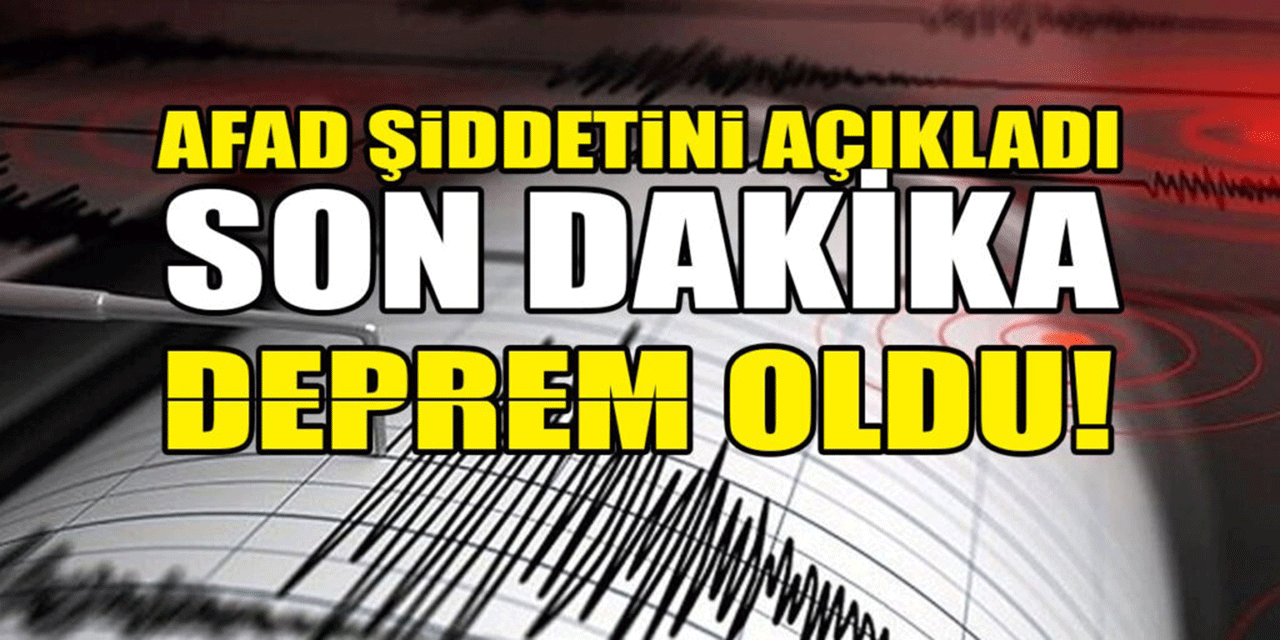 Ege Denizi'nde korkutan deprem!