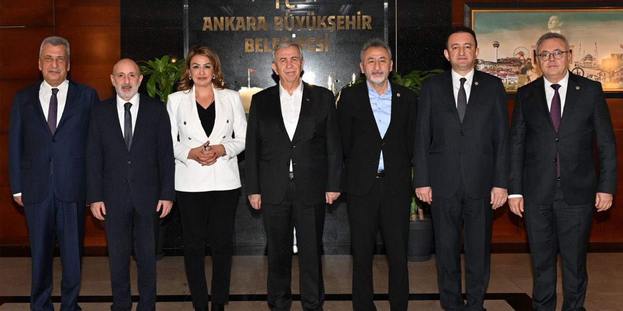 CHP'li 6 vekilden Mansur Yavaş'a ziyaret