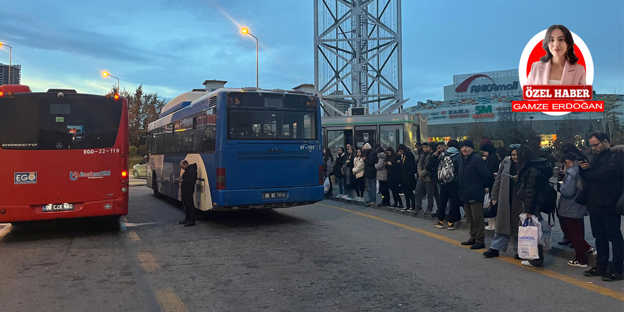 EGO duraklarında yol çilesi: Gölbaşı otobüslerinin yoğunluğu bitmiyor