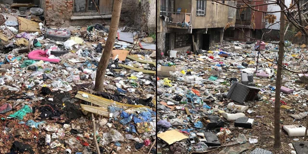 Altındağ Örnek Mahallesi'nde çöp işi çığrından çıktı: Belediye topluyor, vatandaş atıyor